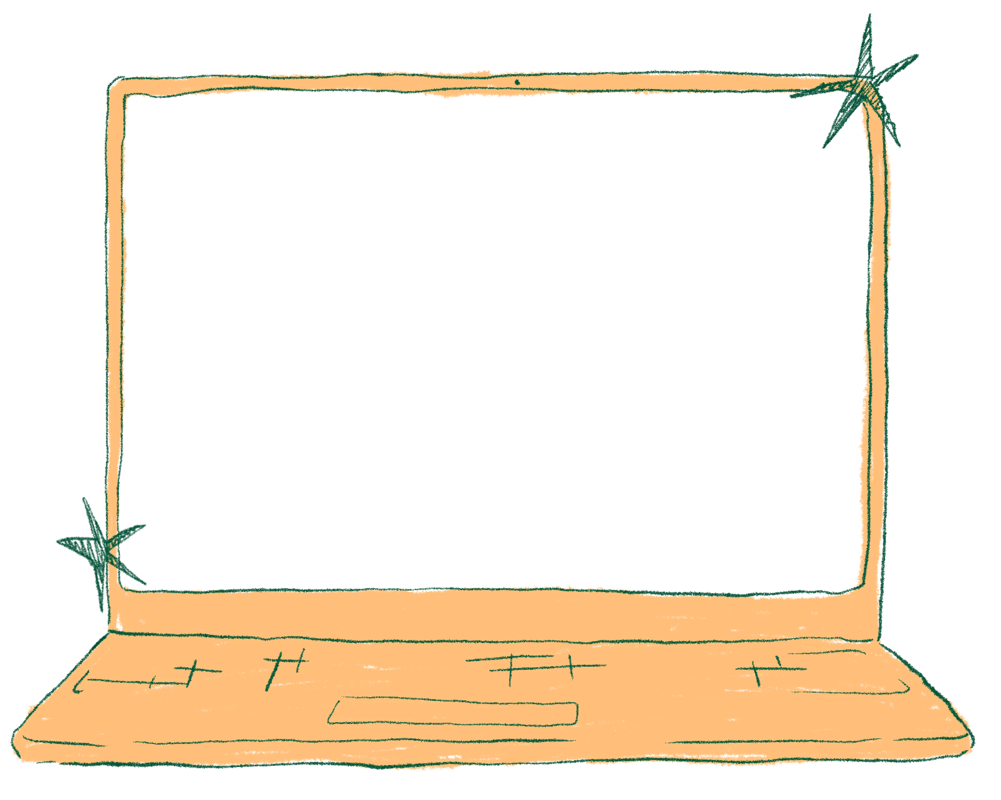 Drawing of a laptop.